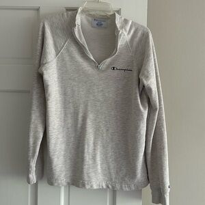 Champion light grey quarter zip